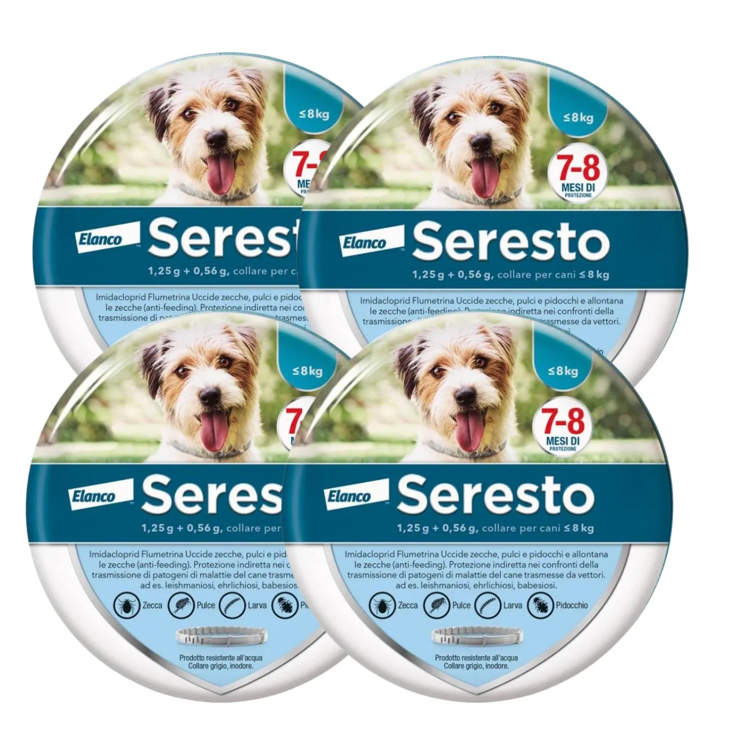 Collare  Antiparassitario per Cani | 8 Mesi di Protezione