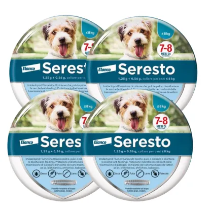 Collare  Antiparassitario per Cani | 8 Mesi di Protezione