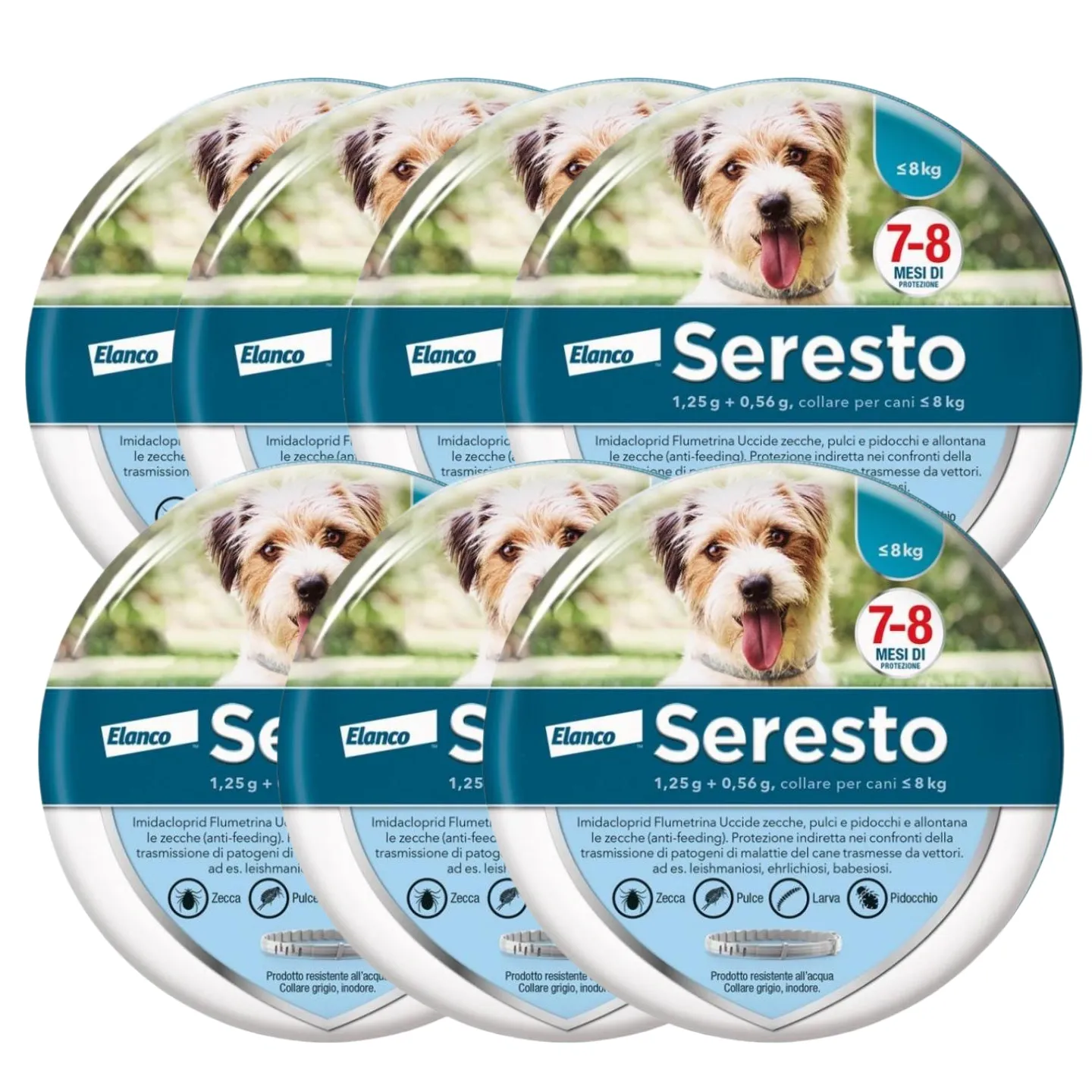 Collare  Antiparassitario per Cani | 8 Mesi di Protezione