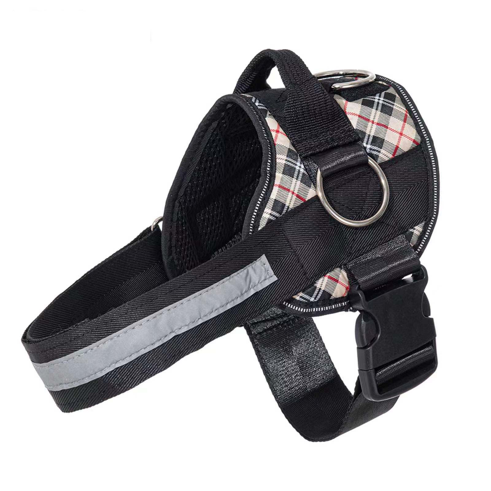 Imbracatura Essenziale per Cani - Pettorina Anti-Tiro con 3 Clip per Guinzaglio-Barkmow