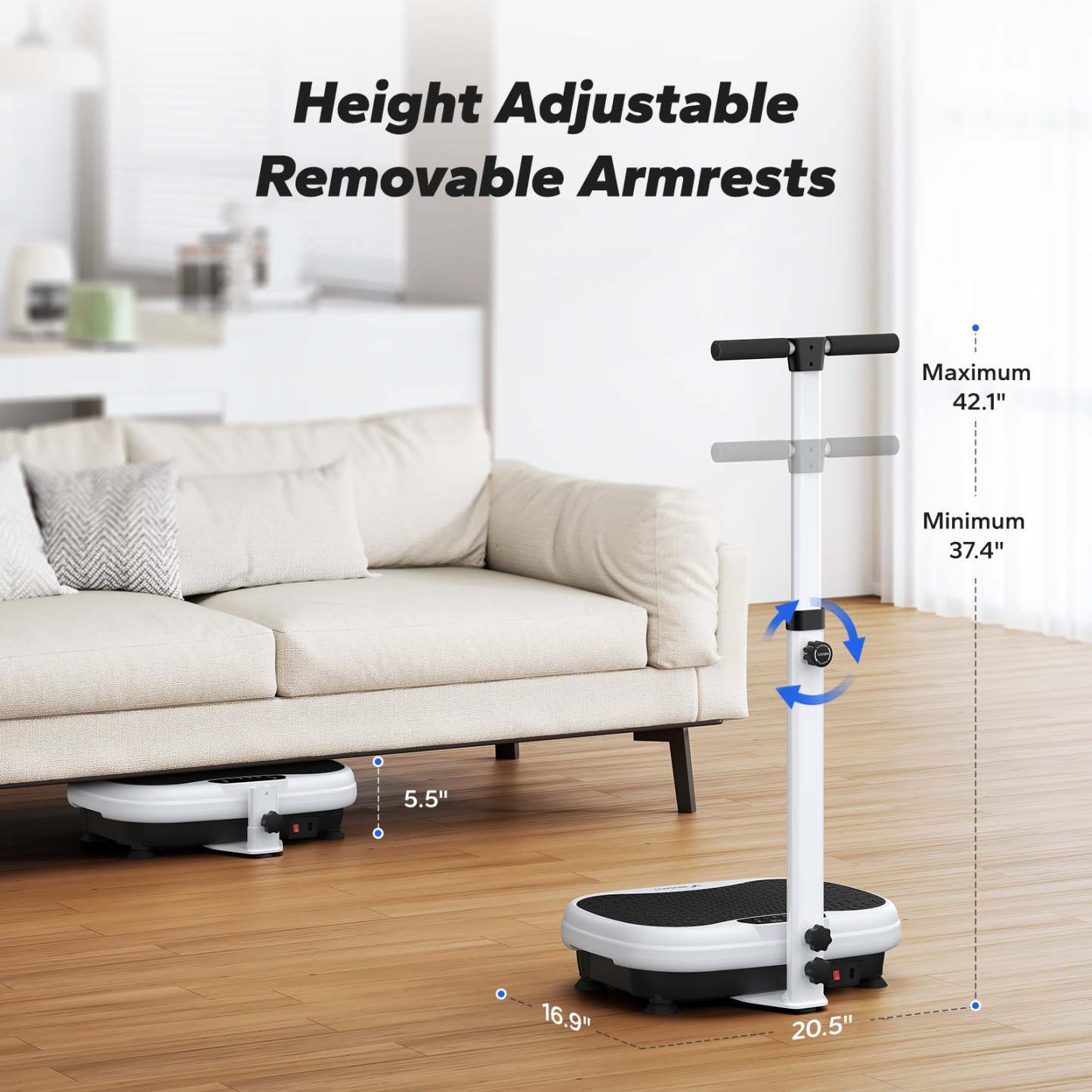 V44 Handrail Standing Vibration Plate