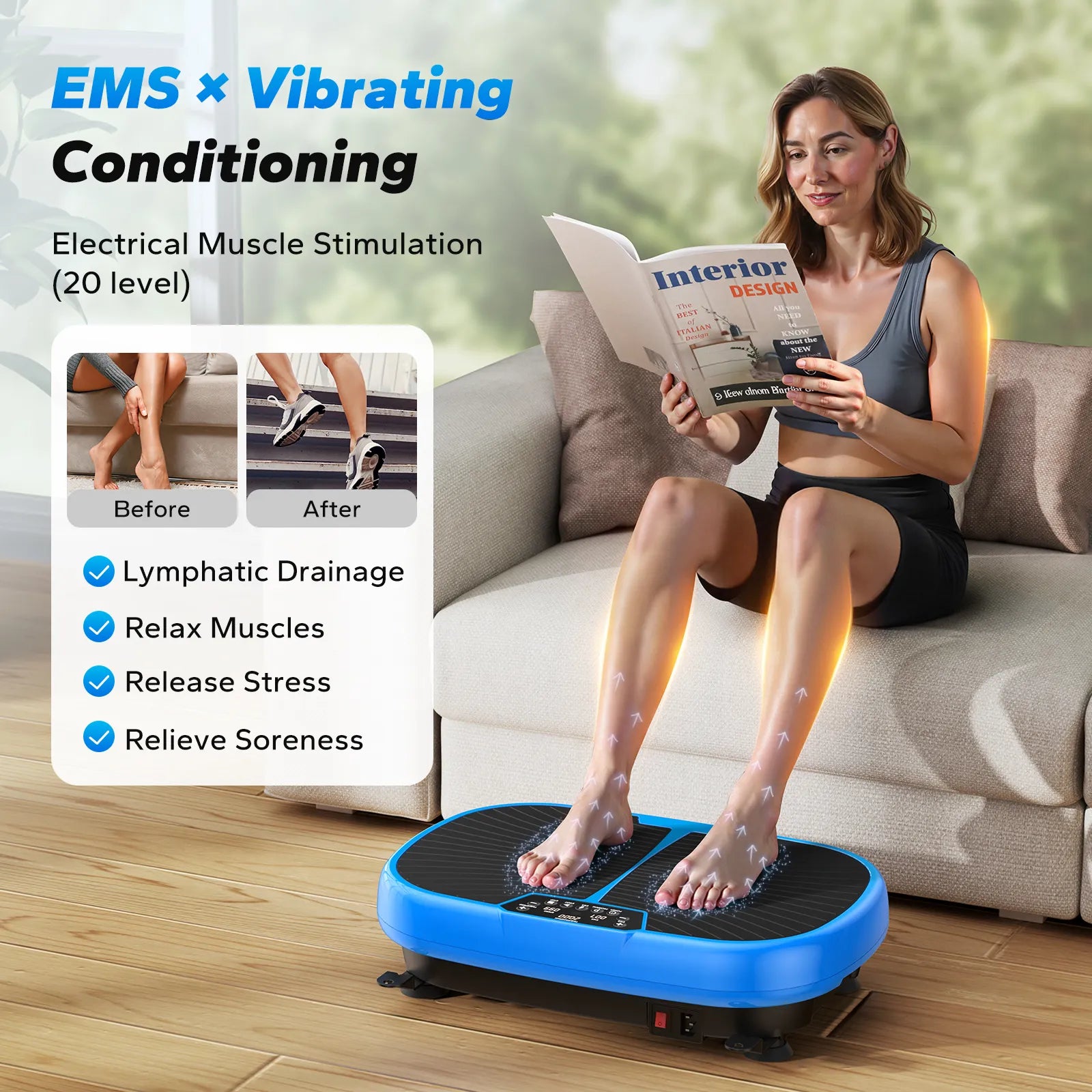 V42 EMS Lymphatic Vibration Plate