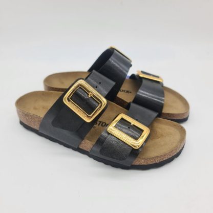 Birkenstock Sydney Cushion Buckle graceful licorice ciabatta donna