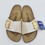 Birkenstock Catalina Cushion Buckle graceful pearl white ciabatta donna