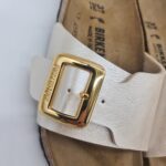 Birkenstock Catalina Cushion Buckle graceful pearl white ciabatta donna