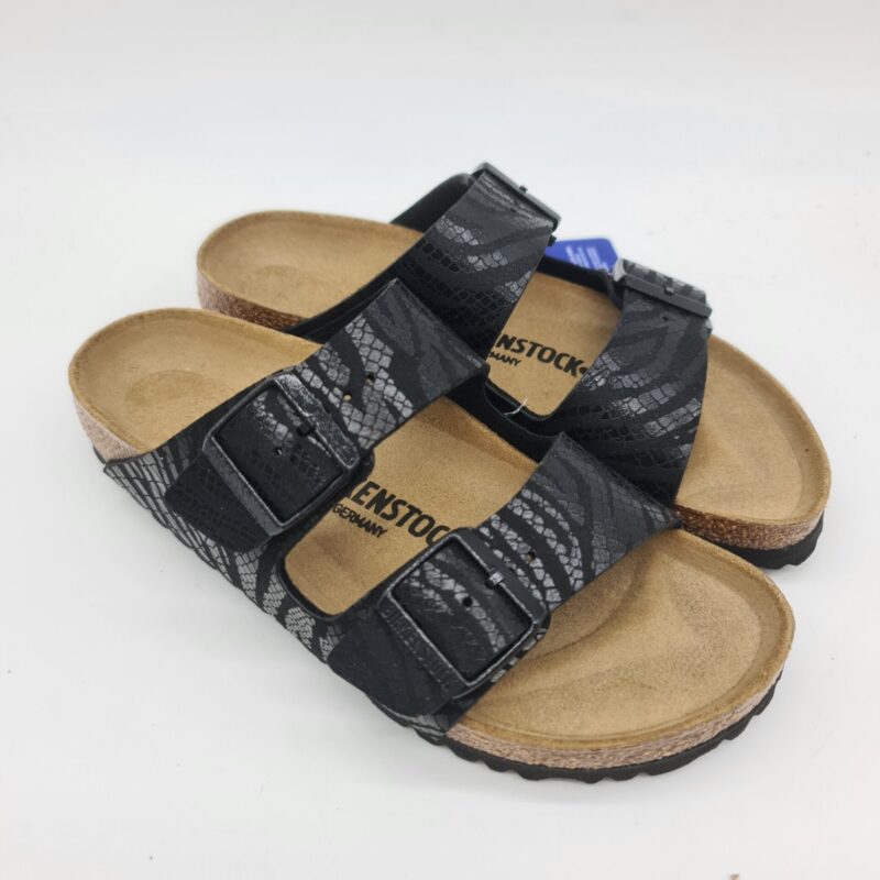 Birkenstock Arizona SYN zebra nera ciabatta donna