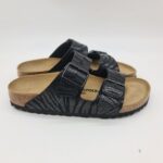 Birkenstock Arizona SYN zebra nera ciabatta donna
