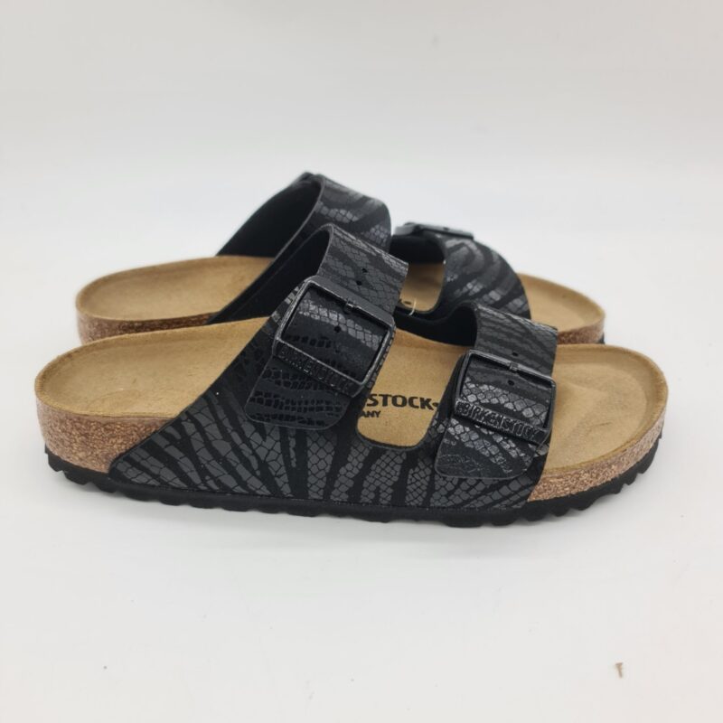 Birkenstock Arizona SYN zebra nera ciabatta donna