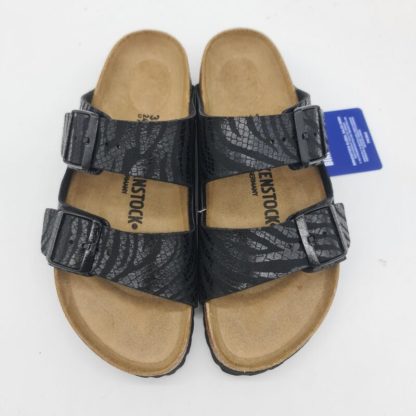 Birkenstock Arizona SYN zebra nera ciabatta donna