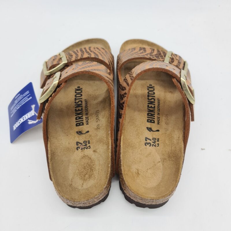 Birkenstock Arizona SYN zebra pecan ciabatta donna