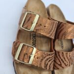 Birkenstock Arizona SYN zebra pecan ciabatta donna