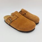 Scholl sabot donna camoscio cuoio