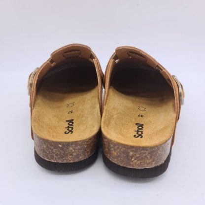 Scholl sabot donna camoscio cuoio
