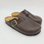 Scholl sabot donna pelle testa di moro