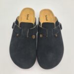 Scholl sabot donna camoscio nero