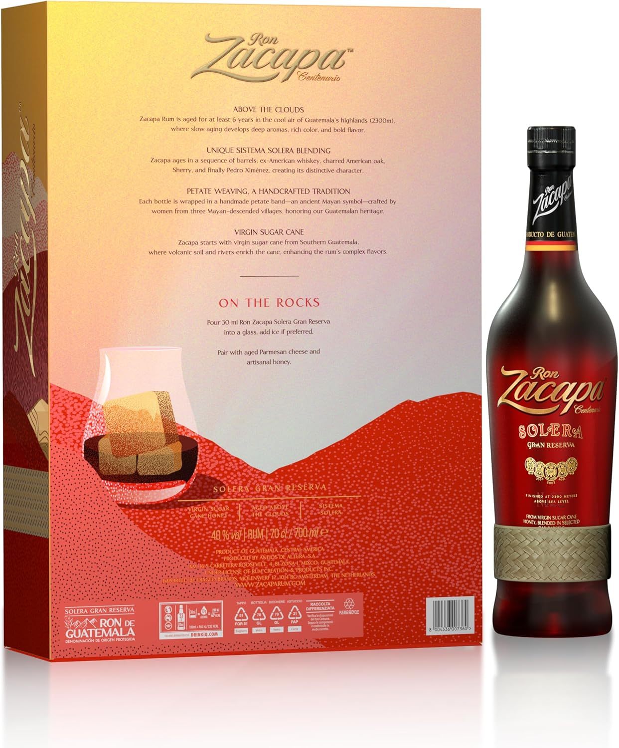 Zacapa Solera Gran Reserva Ultra Premium Award Winning Rum 40% Vol 70cl