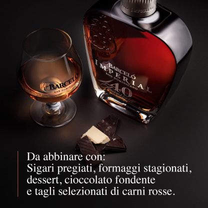 Ron Barceló Imperial - 700ml Bottle of Amber Rum, Naturally Aged up to 10 Years in Oak Barrique, Dominican Rum 100% Sugar Cane Juice