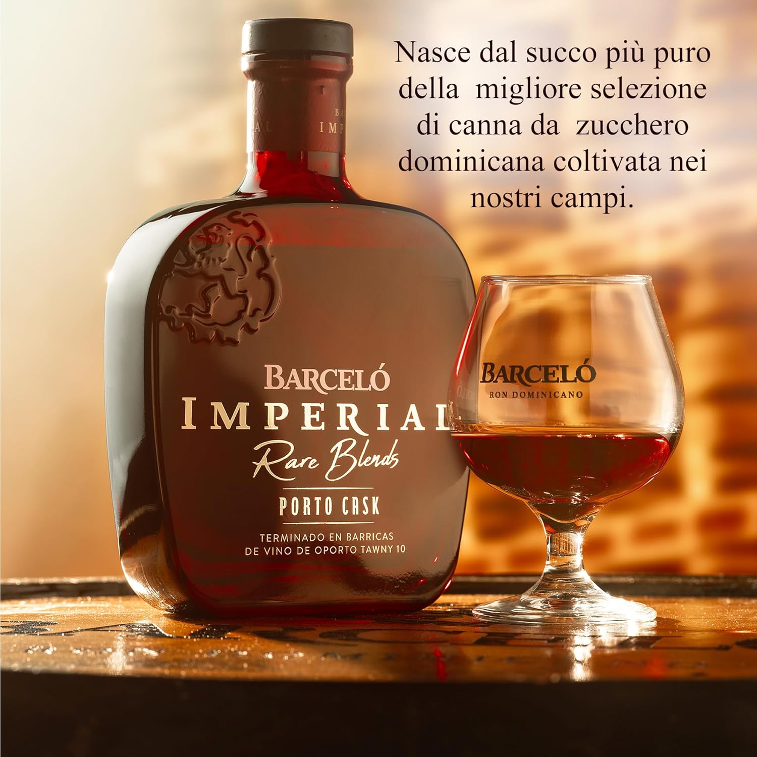Ron Barceló Imperial - 700ml Bottle of Amber Rum, Naturally Aged up to 10 Years in Oak Barrique, Dominican Rum 100% Sugar Cane Juice