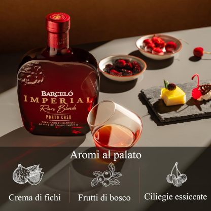 Ron Barceló Imperial - 700ml Bottle of Amber Rum, Naturally Aged up to 10 Years in Oak Barrique, Dominican Rum 100% Sugar Cane Juice