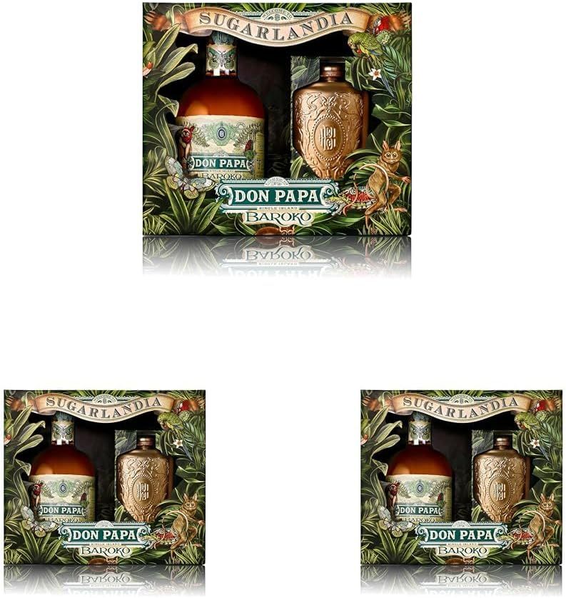 Don Papa Baroko + Gift Box with Hip Flask (Pack of 3)