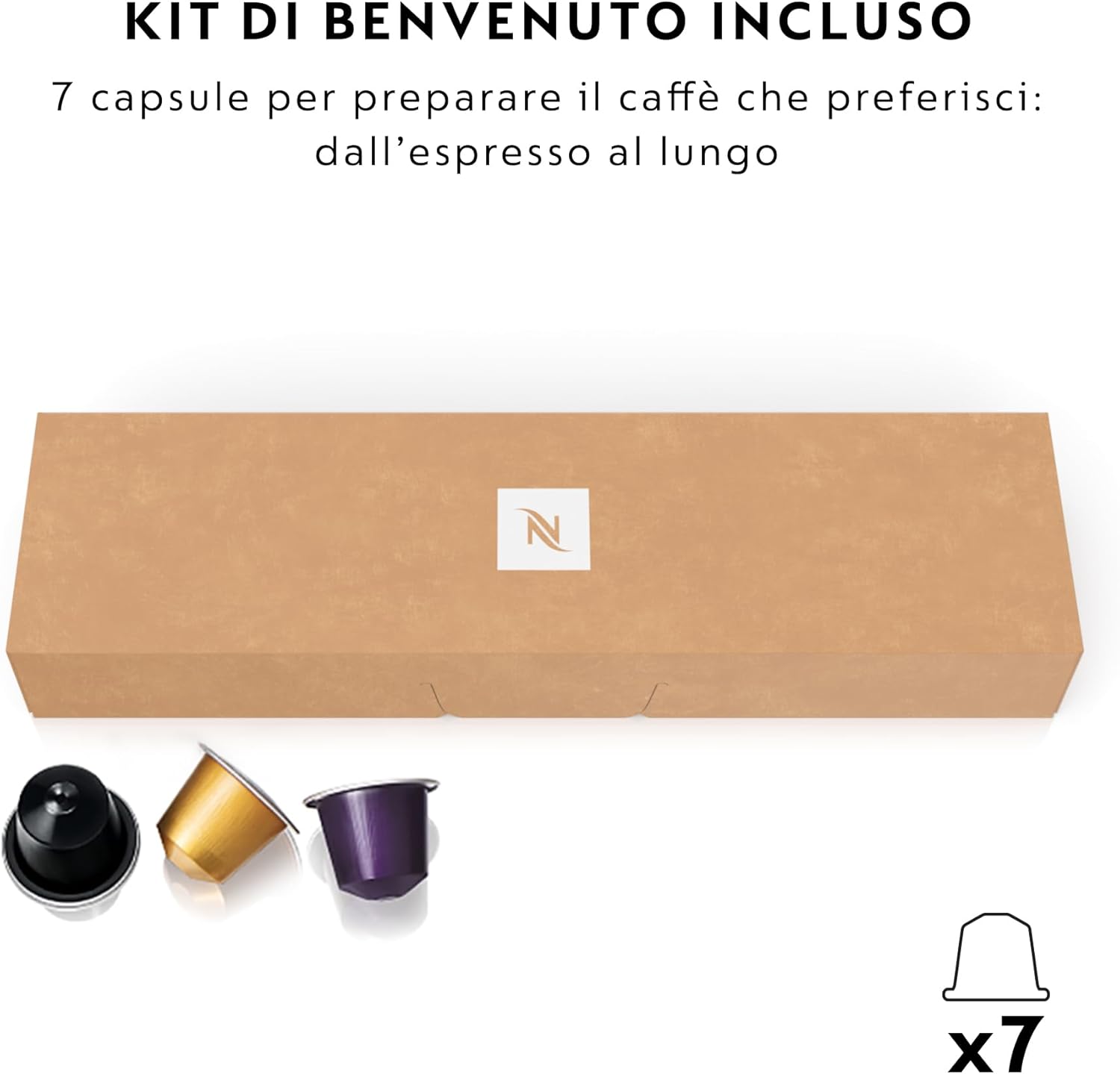 Nespresso Inissia EN80.B Espresso Coffee Maker, Black