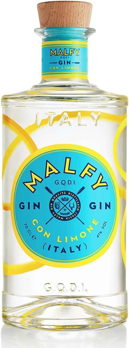 Malfy Gin Rosa, Premium Italian Gin Citrus and Intense, Infused with 9 Botanical Infusion of Sicilian Grapefruit, Vol 41%, 70CL