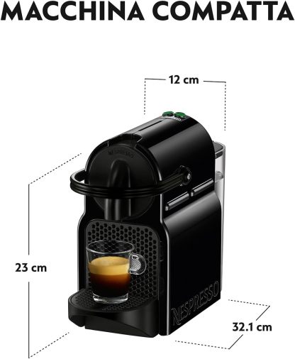 Nespresso Inissia EN80.B Espresso Coffee Maker, Black