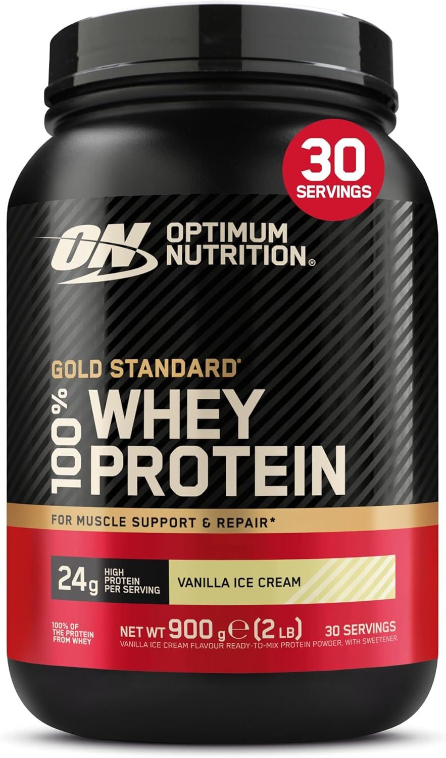 Optimum Nutrition Gold Standard 100% Whey, Protein Powder, Double Chocolate Flavour, 900 g, 29 Servings