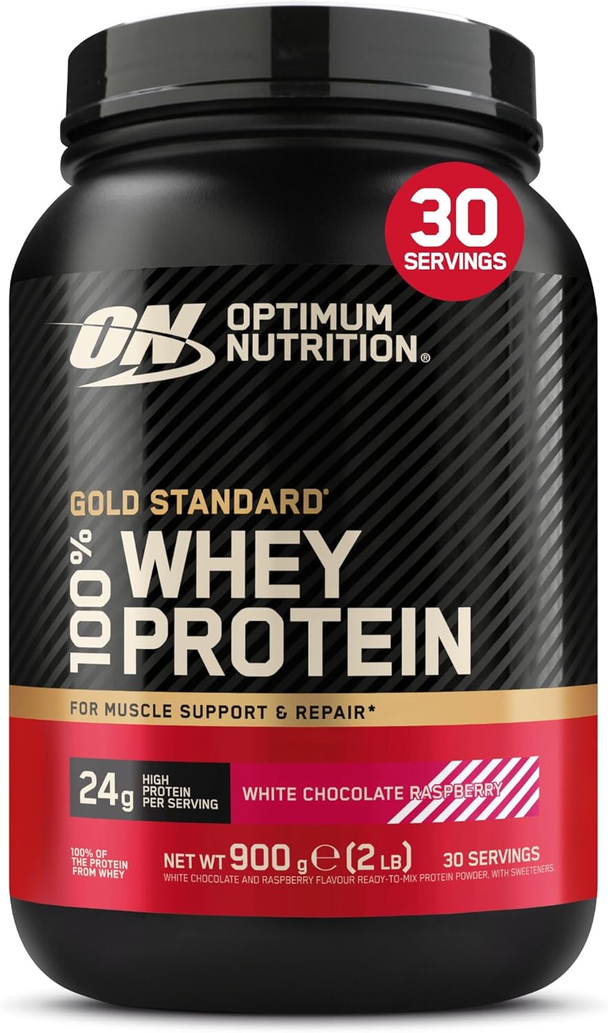 Optimum Nutrition Gold Standard 100% Whey, Protein Powder, Double Chocolate Flavour, 900 g, 29 Servings