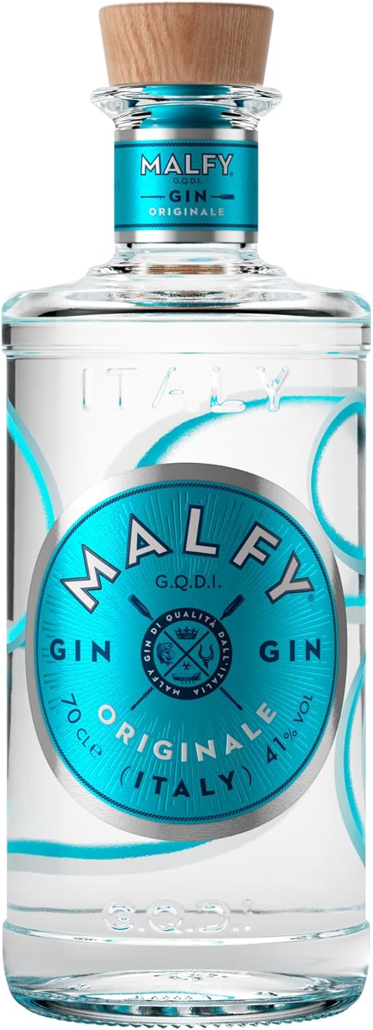 Malfy Gin Rosa, Premium Italian Gin Citrus and Intense, Infused with 9 Botanical Infusion of Sicilian Grapefruit, Vol 41%, 70CL