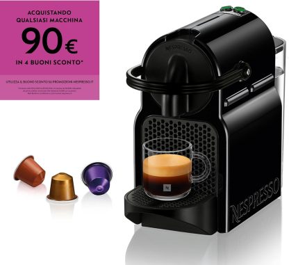 Nespresso Inissia EN80.B Espresso Coffee Maker, Black