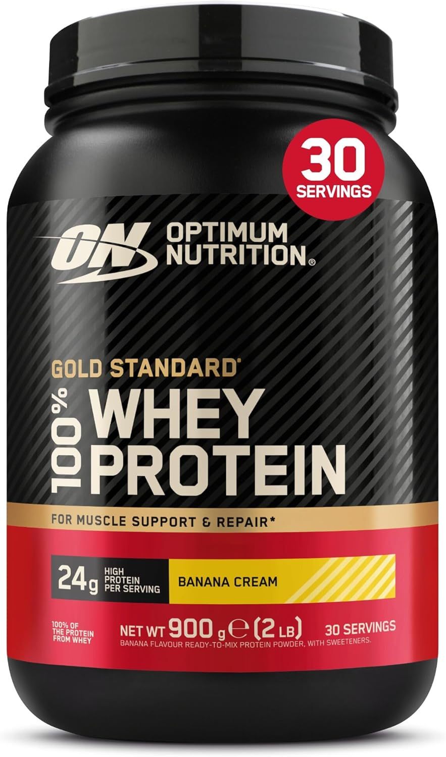 Optimum Nutrition Gold Standard 100% Whey, Protein Powder, Double Chocolate Flavour, 900 g, 29 Servings