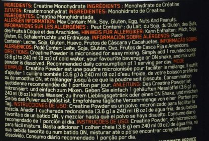 Optimum Nutrition Micronised Creatine Monohydrate Powder, 100% Pure Creatine - Supplement to Improve Strength and Muscle Performance, Pre and Post Workout, Aroma Free, 635g (186 Servings)