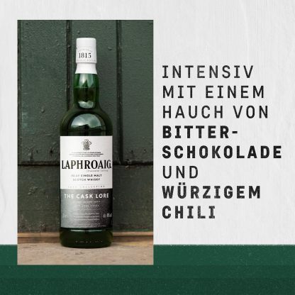 Laphroaig, Islay Single Malt Scotch Whisky 10 Years, 100% Malt Barley - 1 Bottle of 700 ml