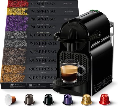 Nespresso Inissia EN80.B Espresso Coffee Maker, Black