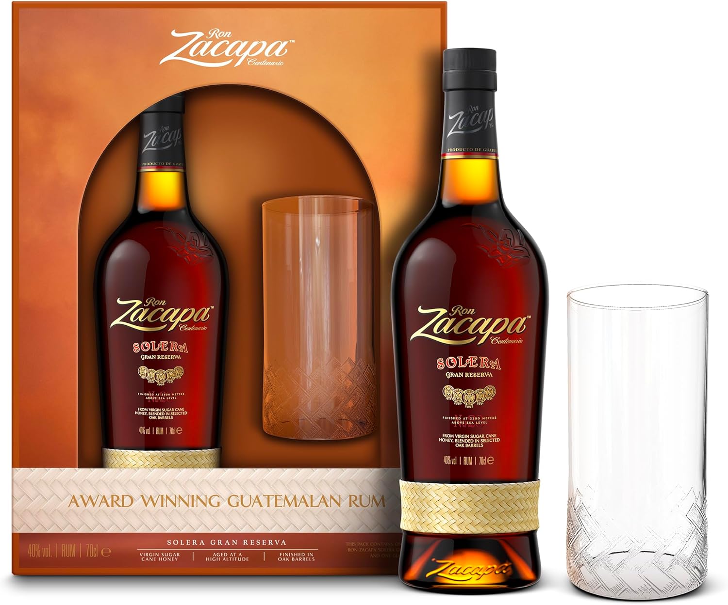 Zacapa Solera Gran Reserva Ultra Premium Award Winning Rum 40% Vol 70cl
