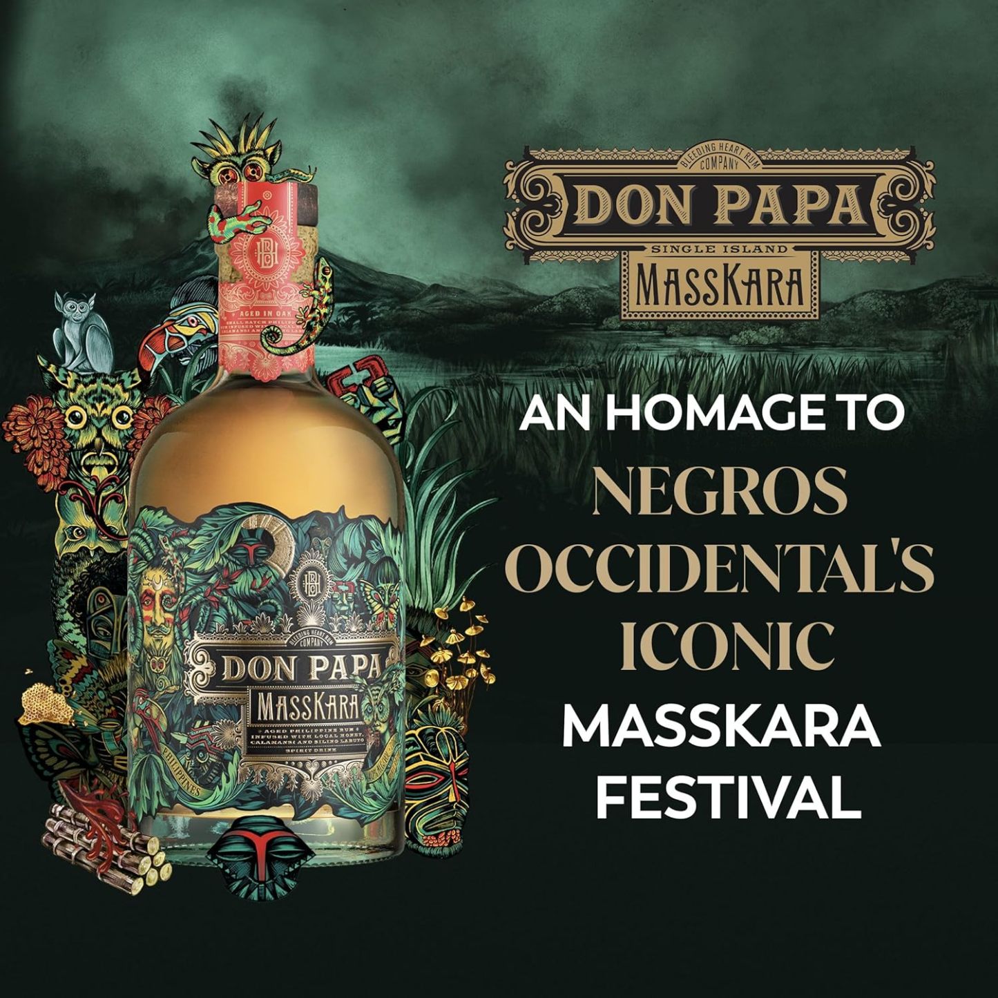 Don Papa Masskara Aged Philippine Rum 40% Vol. 0.7l