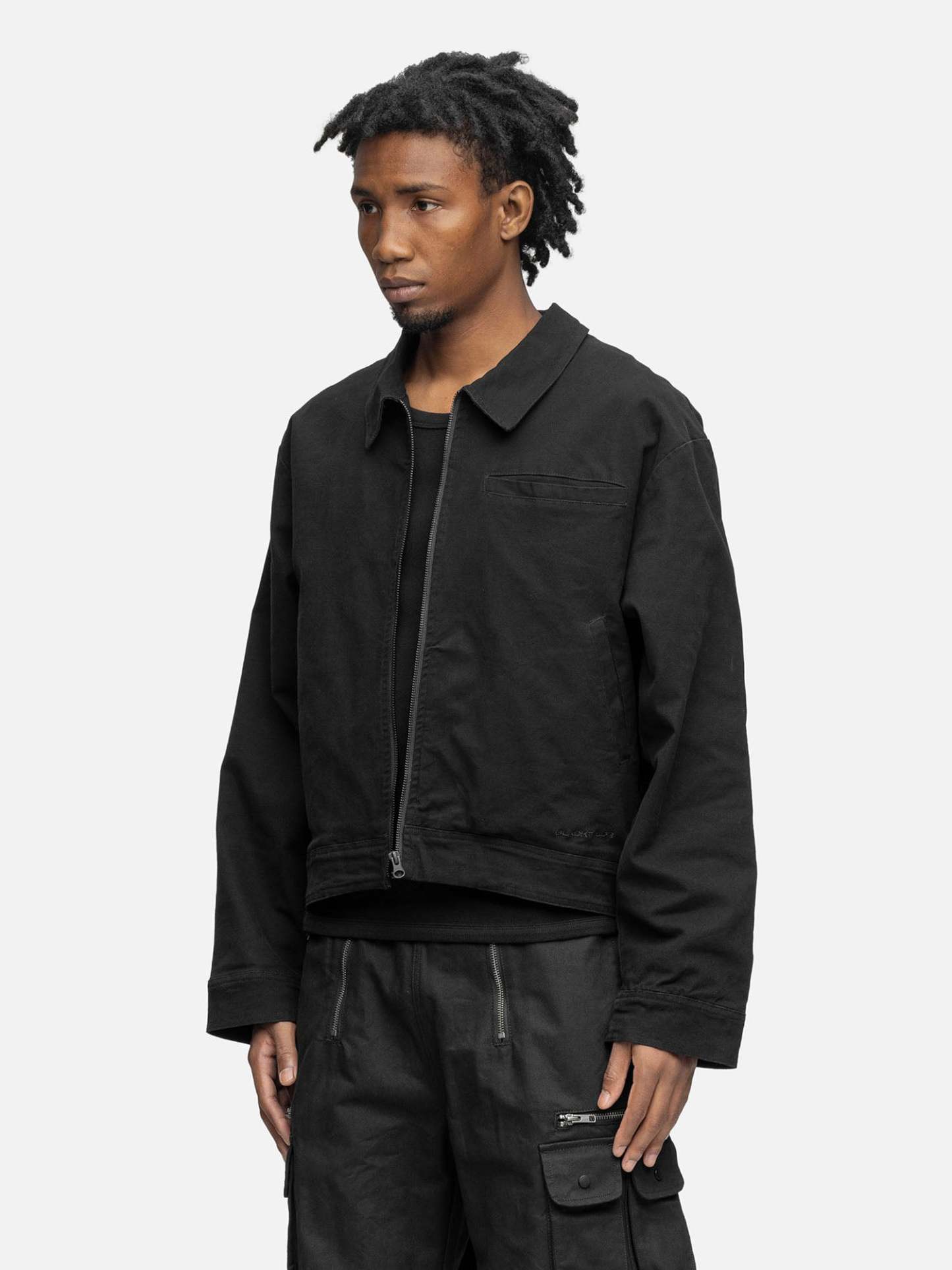 CANVAS JACKET WASHED BLACK