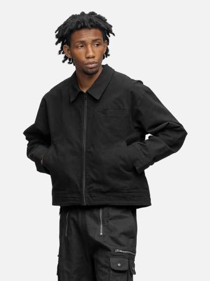 CANVAS JACKET WASHED BLACK