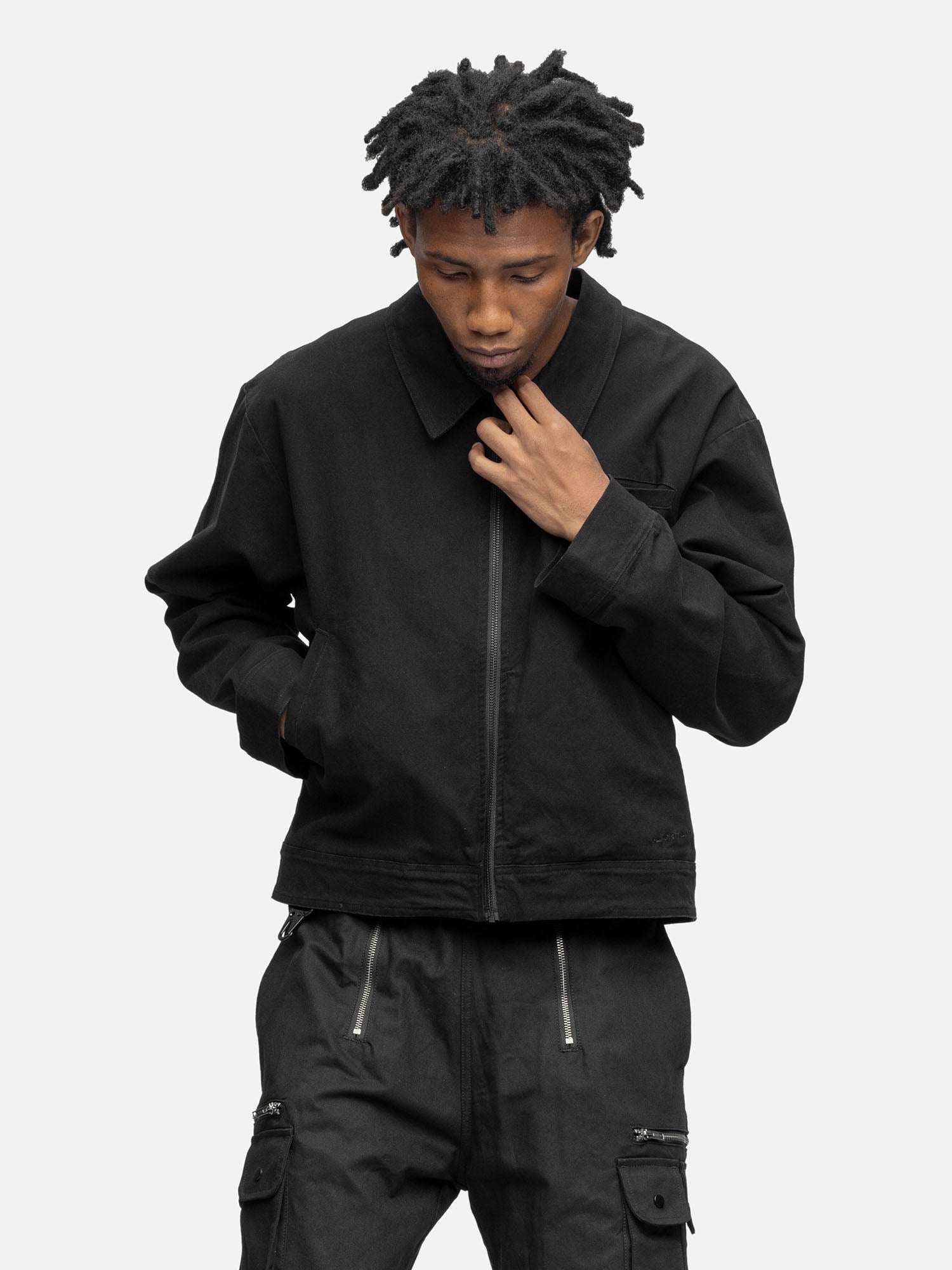 CANVAS JACKET WASHED BLACK