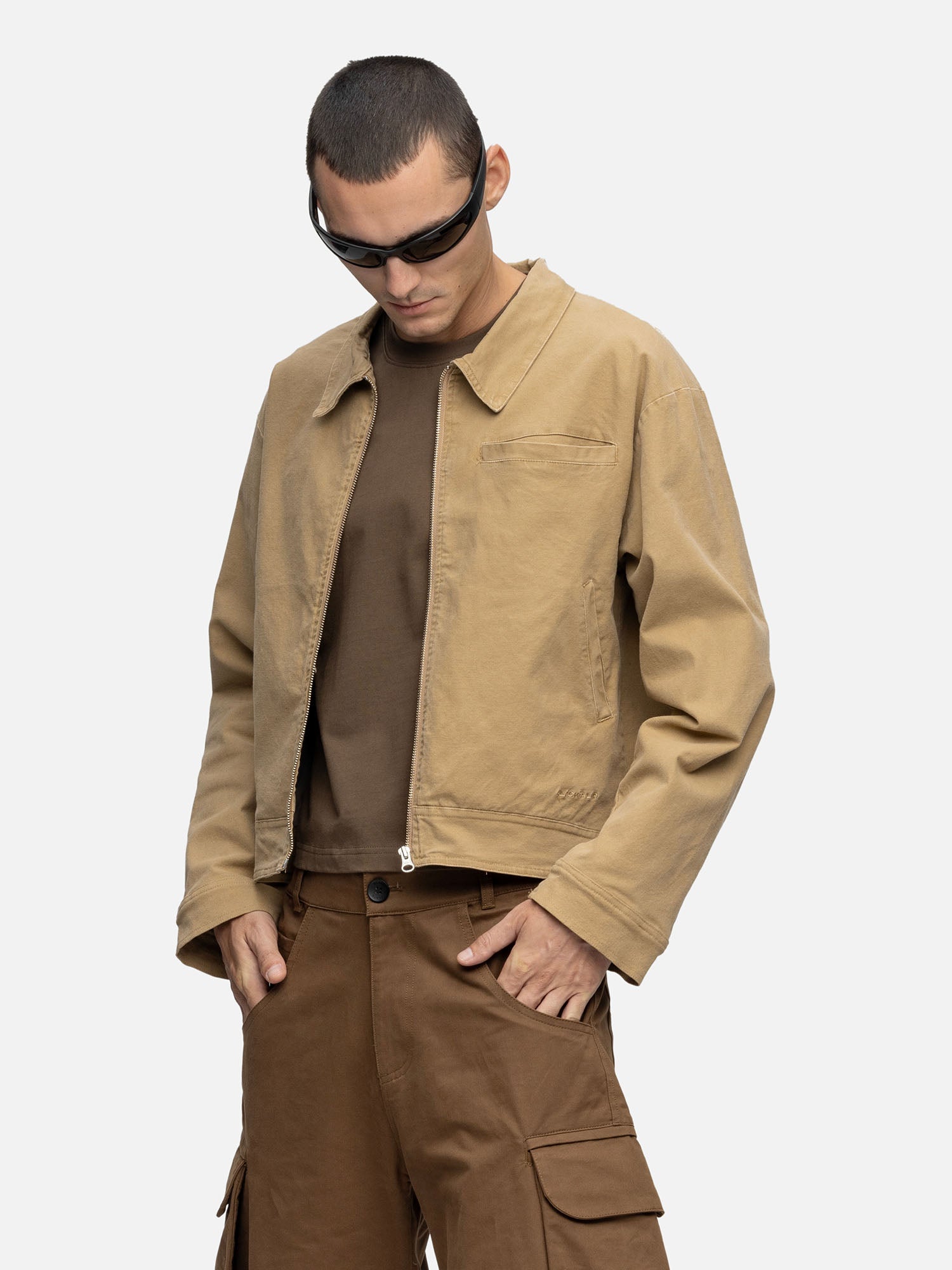CANVAS JACKET WASHED DESERT