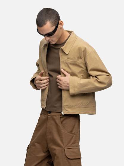 CANVAS JACKET WASHED DESERT