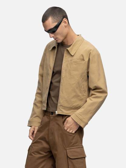 CANVAS JACKET WASHED DESERT