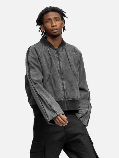 ZIPPER DENIM JACKET NOISE