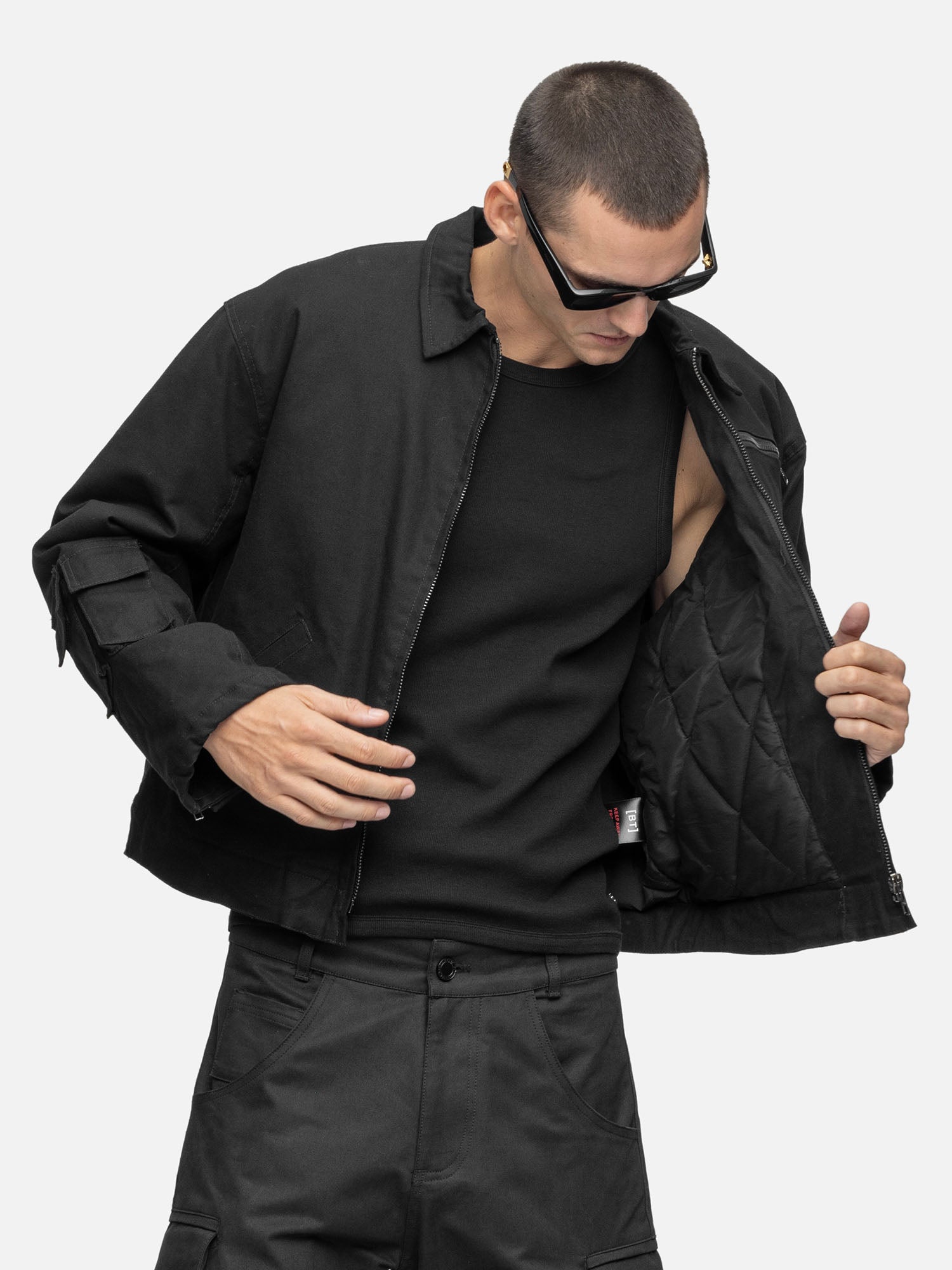 COTTON CANVAS JACKET BLACK