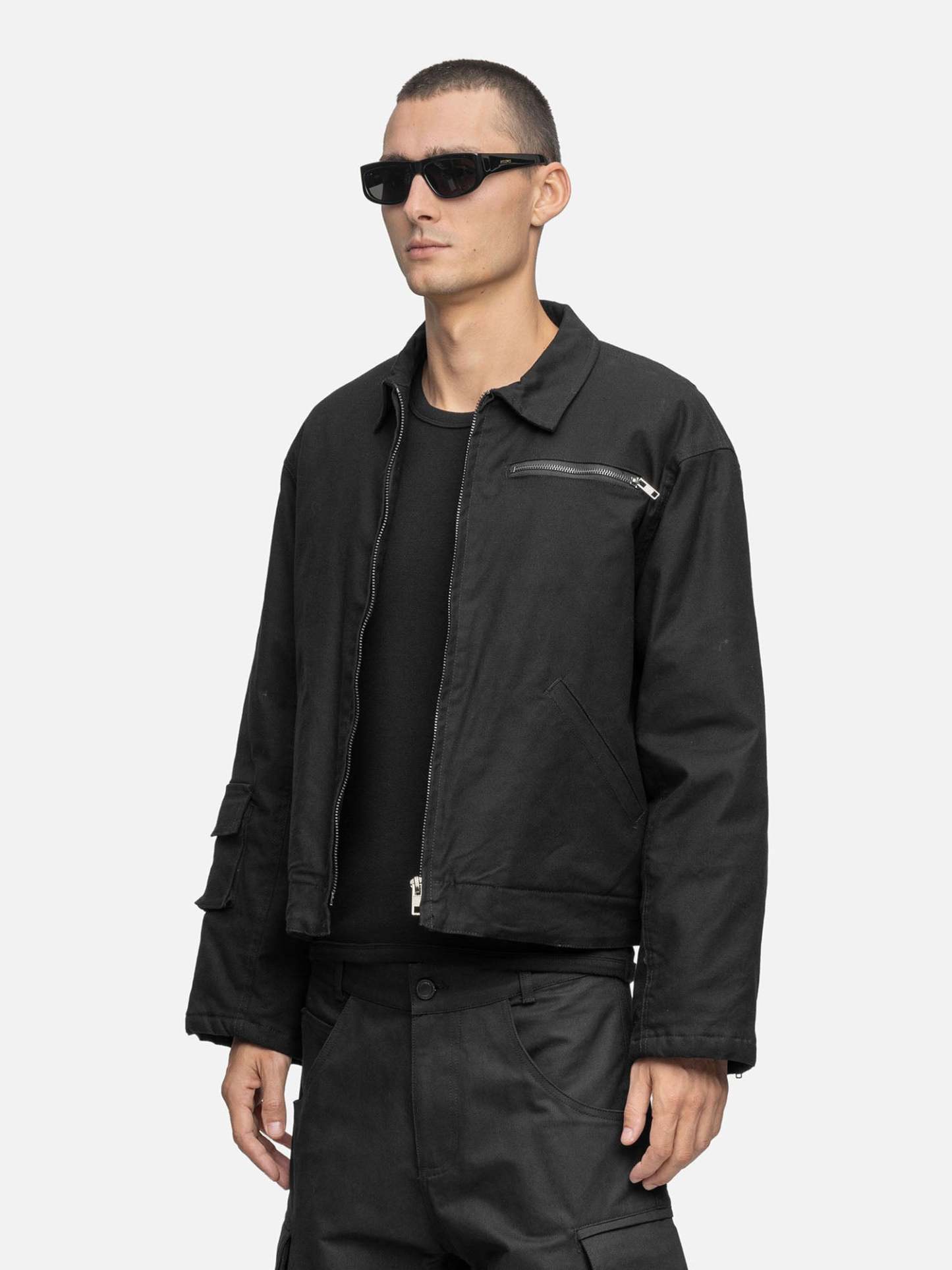 COTTON CANVAS JACKET BLACK