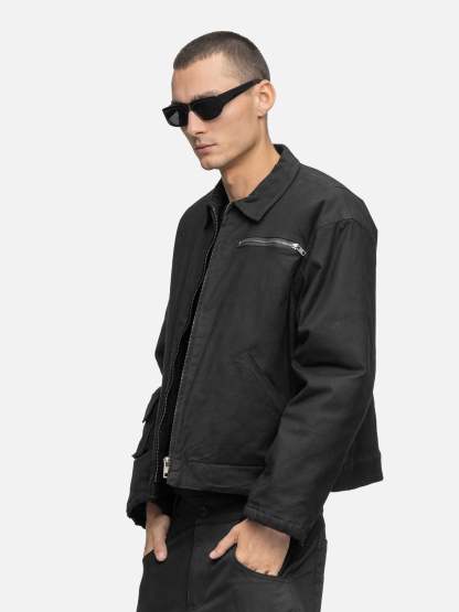 COTTON CANVAS JACKET BLACK