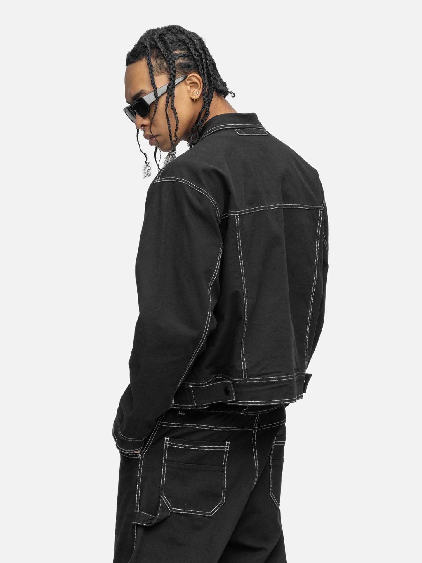 LINED CANVAS JACKET BLACK