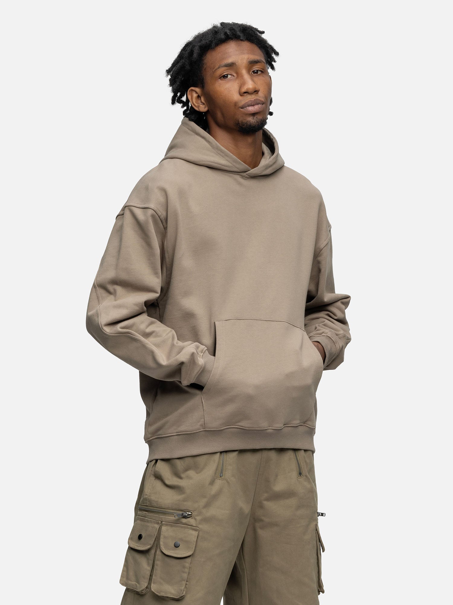 OVERSIZED HOODIE CEMENT