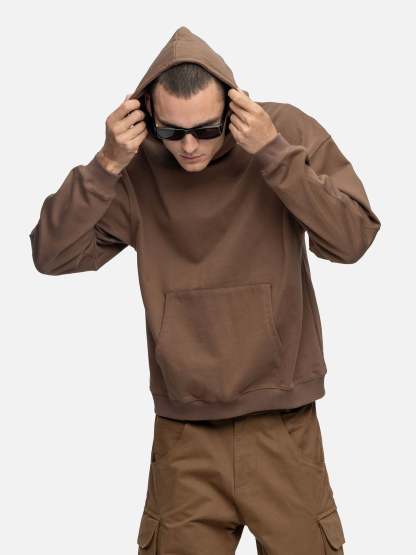 OVERSIZED HOODIE COCOA